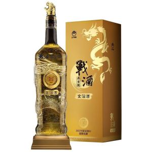 (限量品) 金門高粱 戰酒黑金龍金箔酒 龍騰虎躍 3600ml